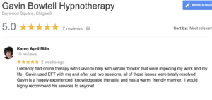 Gavin Bowtell recommended hypnotherapist